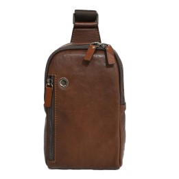 Monospalla in pelle ULMA fatto a mano. Made in Italy. Vendita online.