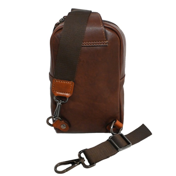 Monospalla in pelle ULMA fatto a mano. Made in Italy. Vendita online.
