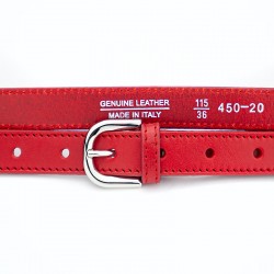 Ceinture en cuir Taurus 2 cm