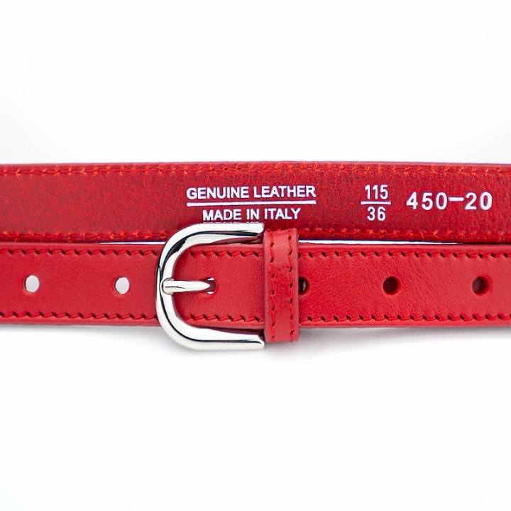 Leather Belt Taurus 2 cm