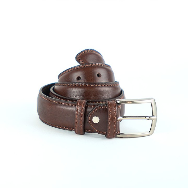 Cintura in pelle bovina 3,5 cm fatto a mano Made in Italy