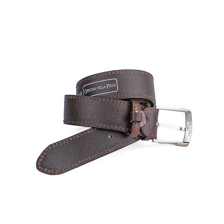Handgefertigter Gürtel aus Rindsleder 3,5 cm Made in Italy
