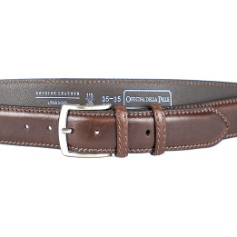 Handgefertigter Gürtel aus Rindsleder 3,5 cm Made in Italy