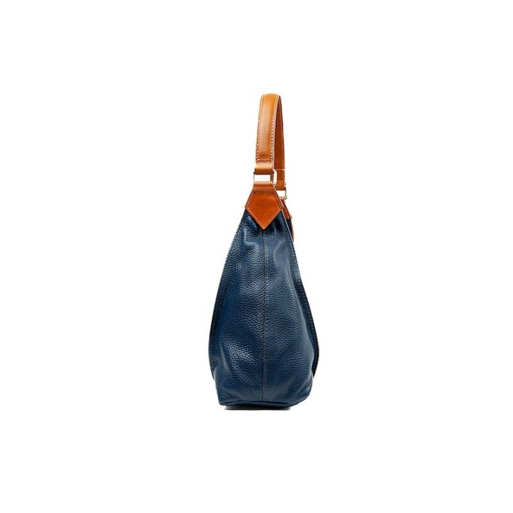 Borsa in vera pelle Luna. Made in Italy. Fatto a mano. 34x31x12 cm