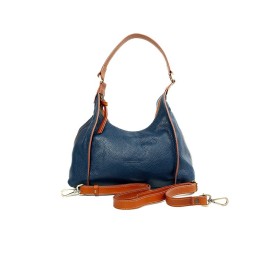 Borsa in vera pelle Luna. Made in Italy. Fatto a mano. 34x31x12 cm