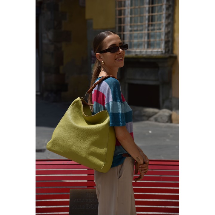 Borsa in pelle Dalia. Fatto a mano. Made in Italy. Vendita Online