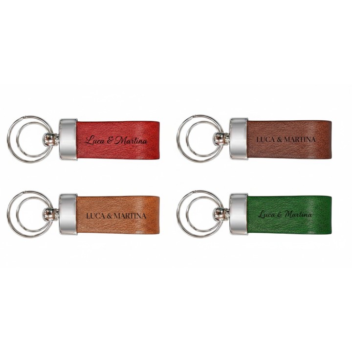 Leather Keyring – Customizable with Laser Engraving