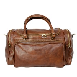 Handcrafted leather travel bag made in Italy. online shop